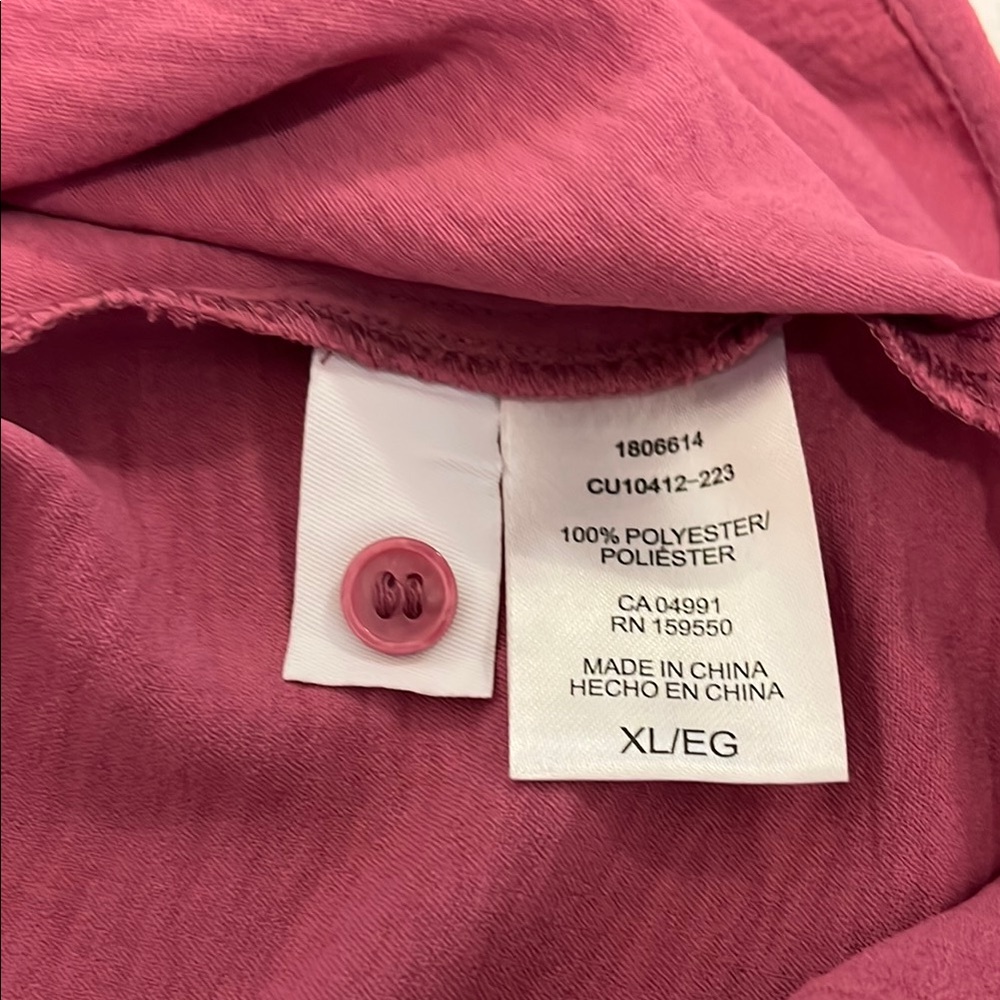 Pink Button-Up‎ Shirt - Picture 6 of 9